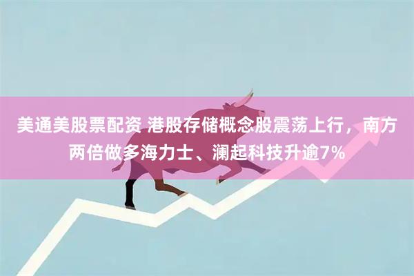 美通美股票配资 港股存储概念股震荡上行，南方两倍做多海力士、澜起科技升逾7%